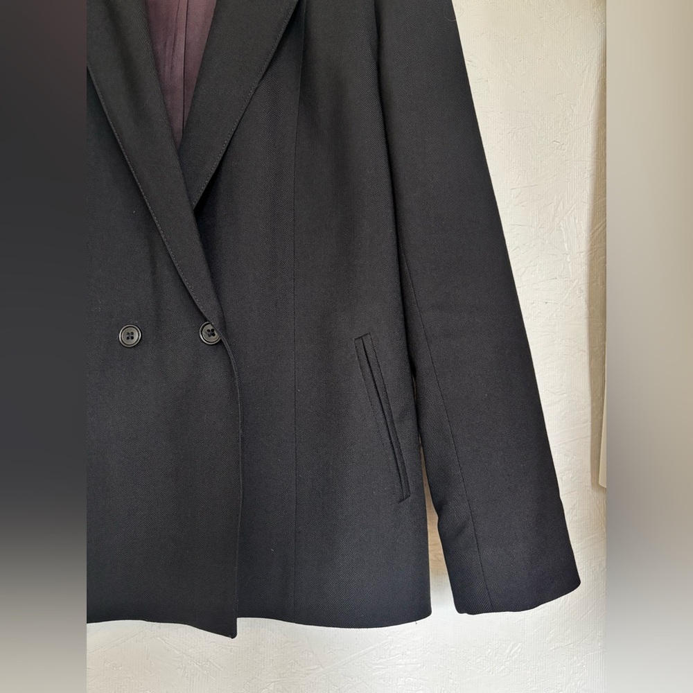 Vintage Classic 100% Wool Black Blazer Jacket - Picture 8 of 13